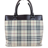 Burberry Vintage Canvas Nova Check Tote