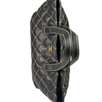 Chanel Black Leather Wild Stitch Surpique Tote 2005