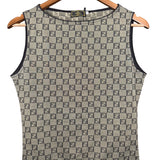 Fendi FF Sleeveless Top Green