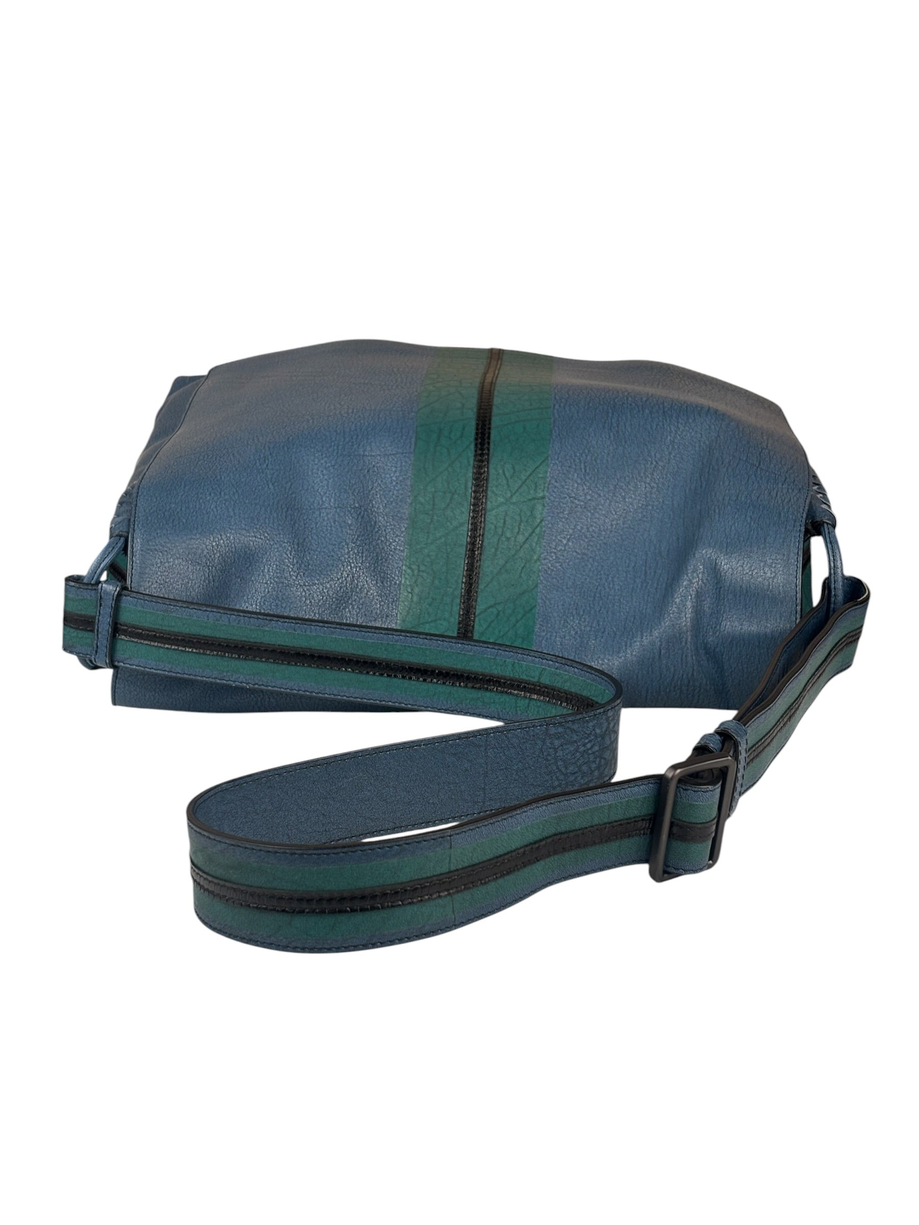 Bottega Veneta Navy Blue Messenger Bag