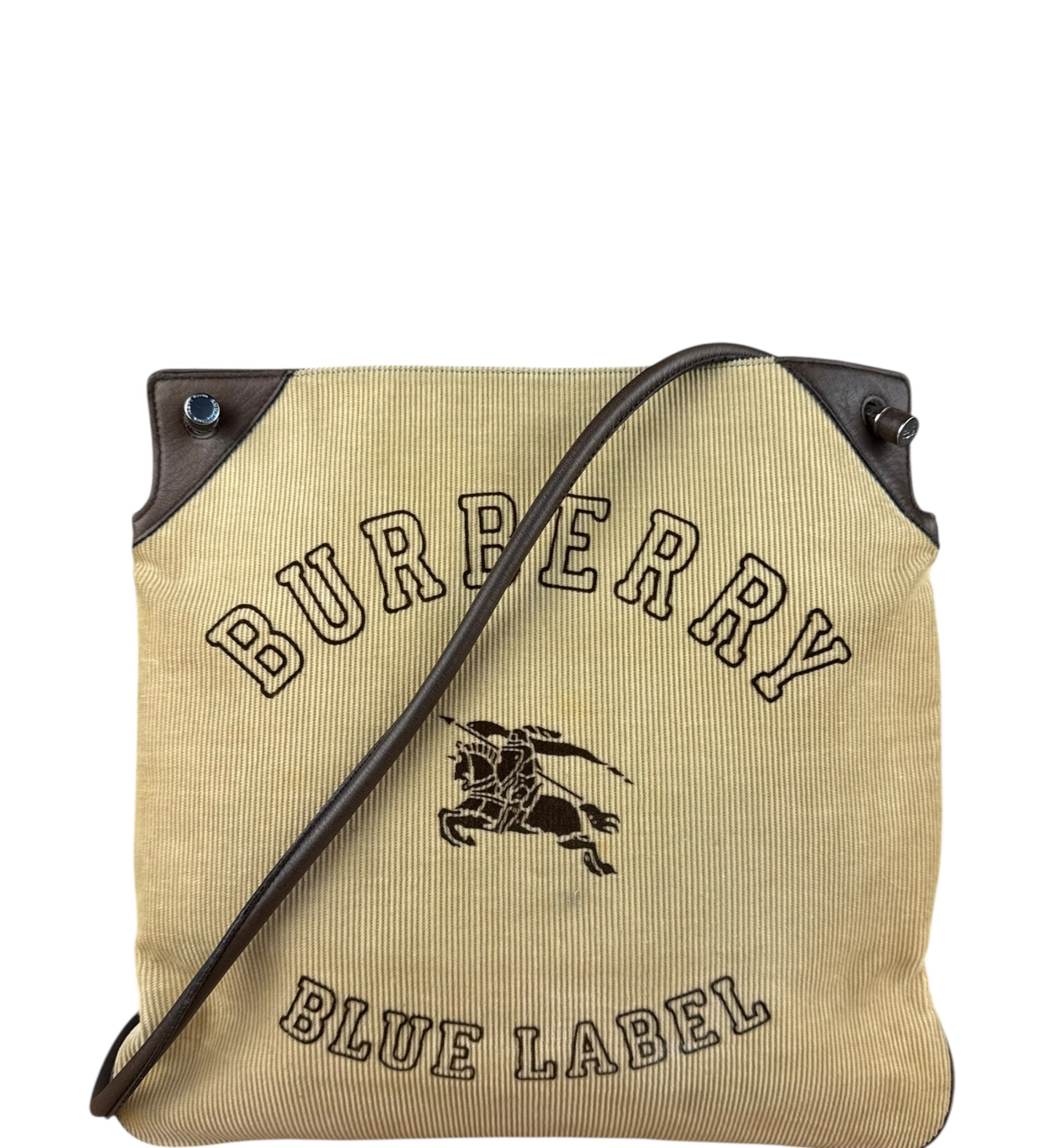 Burberry Blue Label Corduroy Leather Crossbody