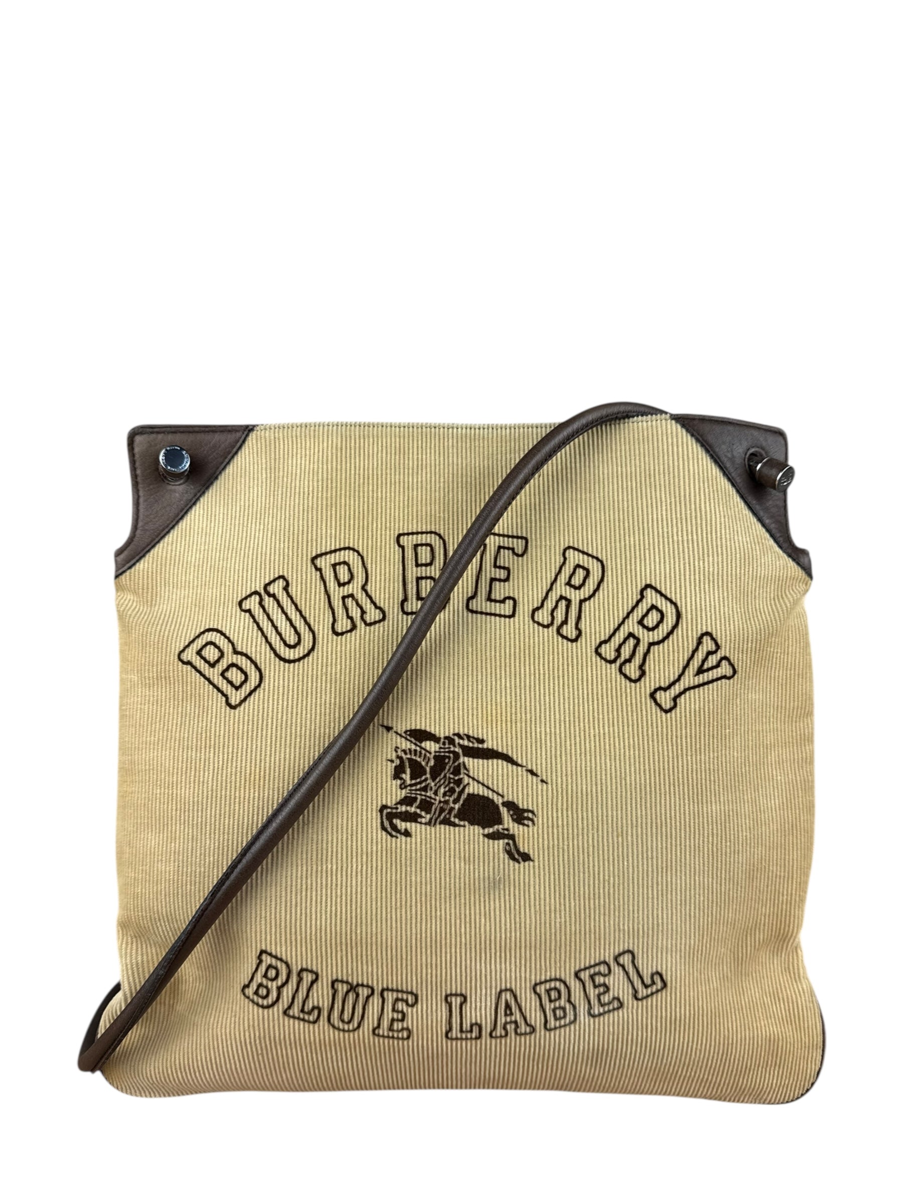 Burberry Blue Label Corduroy Leather Crossbody
