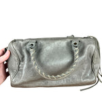 Balenciaga Mini Classic Leather City Bag Grey