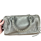 Balenciaga Mini Classic Leather City Bag Grey