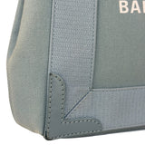Balenciaga Light Blue Leather Trim Cabas XS Tote Bag