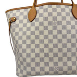 Louis Vuitton Damier Azur Neverfull MM w/ Pouch