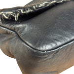 Chanel Black Classic Flap Tweed Shoulder Bag 2010