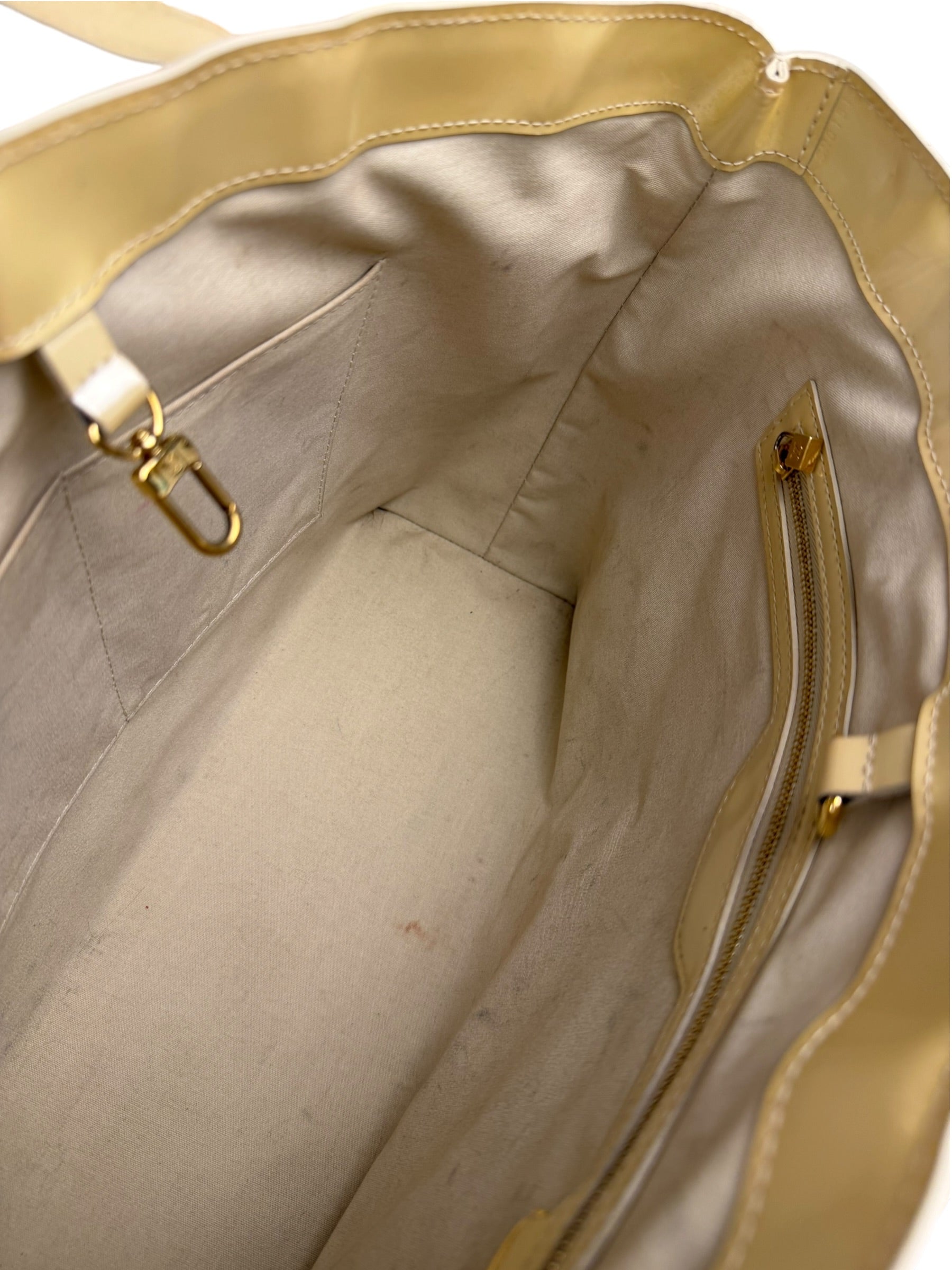 Louis Vuitton Yellow Vernis Wilshire Tote MM