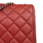 Chanel Red Caviar Leather Maxi Chain Flap Bag 2014