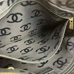 Chanel Light Washed Denim CC Canvas Logo Shoulder Bag 2002