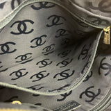 Chanel Light Washed Denim CC Canvas Logo Shoulder Bag 2002