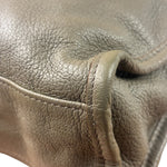 Balenciaga Gris Taupe Leather Mini Metallic Edge City Two-Way Bag