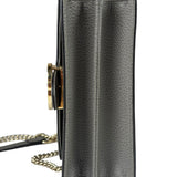 Gucci Grey Calfskin Interlocking Small G Shoulder Bag