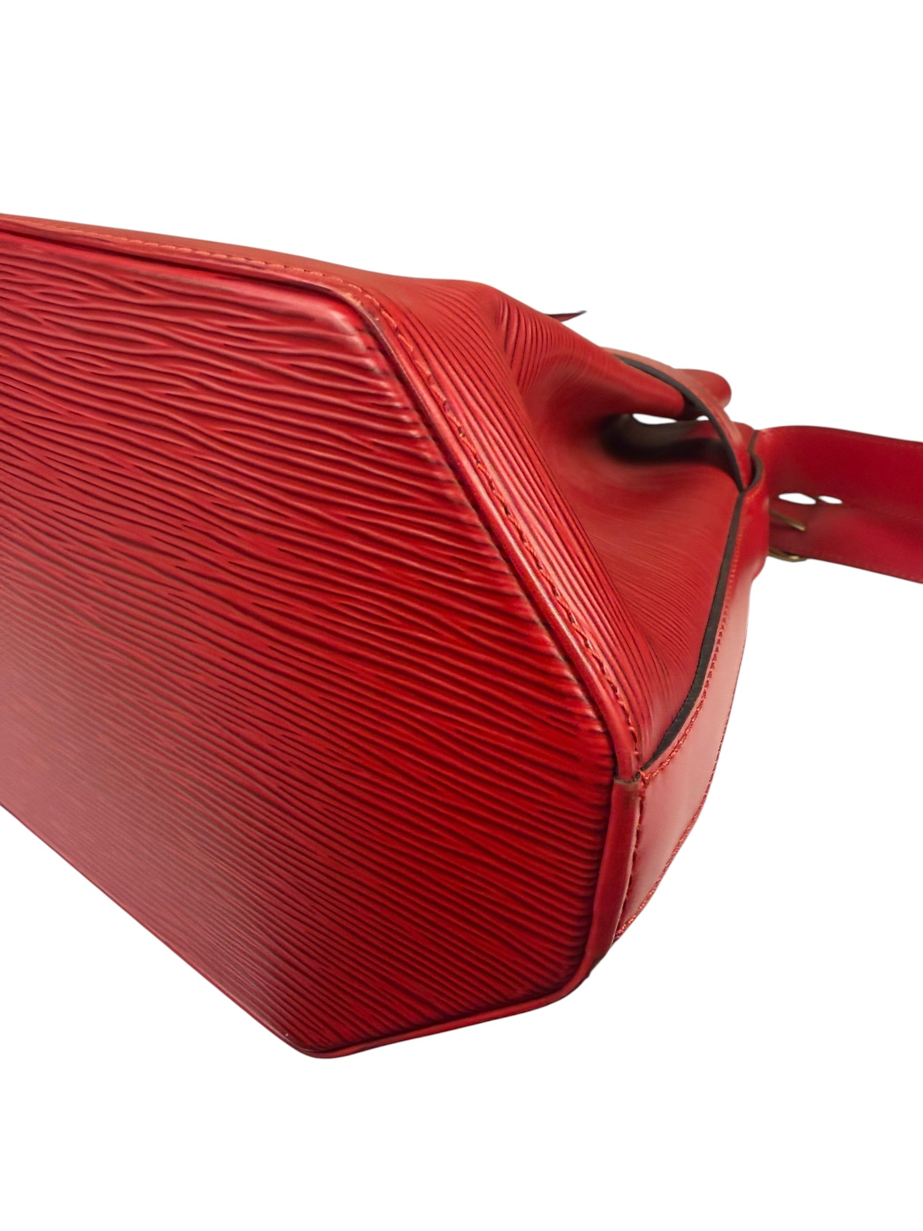 Louis Vuitton Red Epi Leather Castilian Sac D'Epaule Shoulder Bag