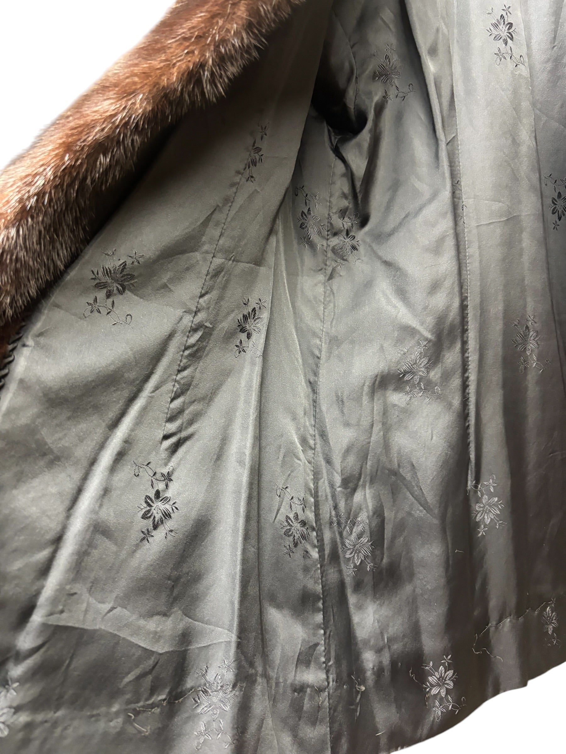 Vintage Brown Mink Fur Coat