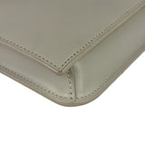YSL Beige Leather Cassandre Flap Phone Holder