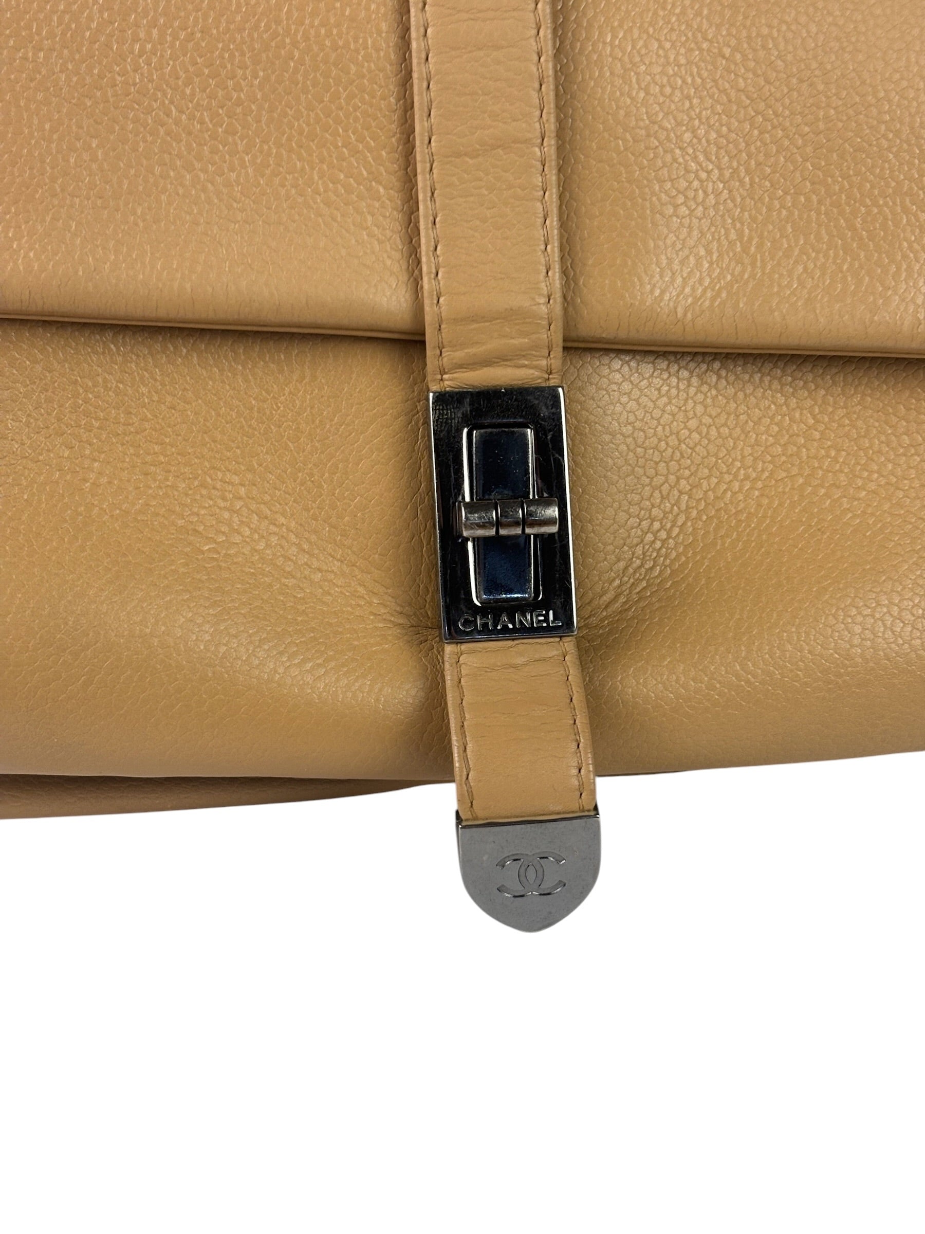 Chanel Beige Leather Reissue Accordion Shoulder Bag 2003