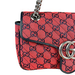 Gucci GG Red Marmont Flap Chain Shoulder Bag