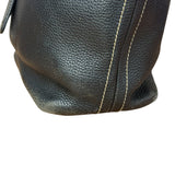Prada Vintage Black Pebbled Leather Hobo Bag