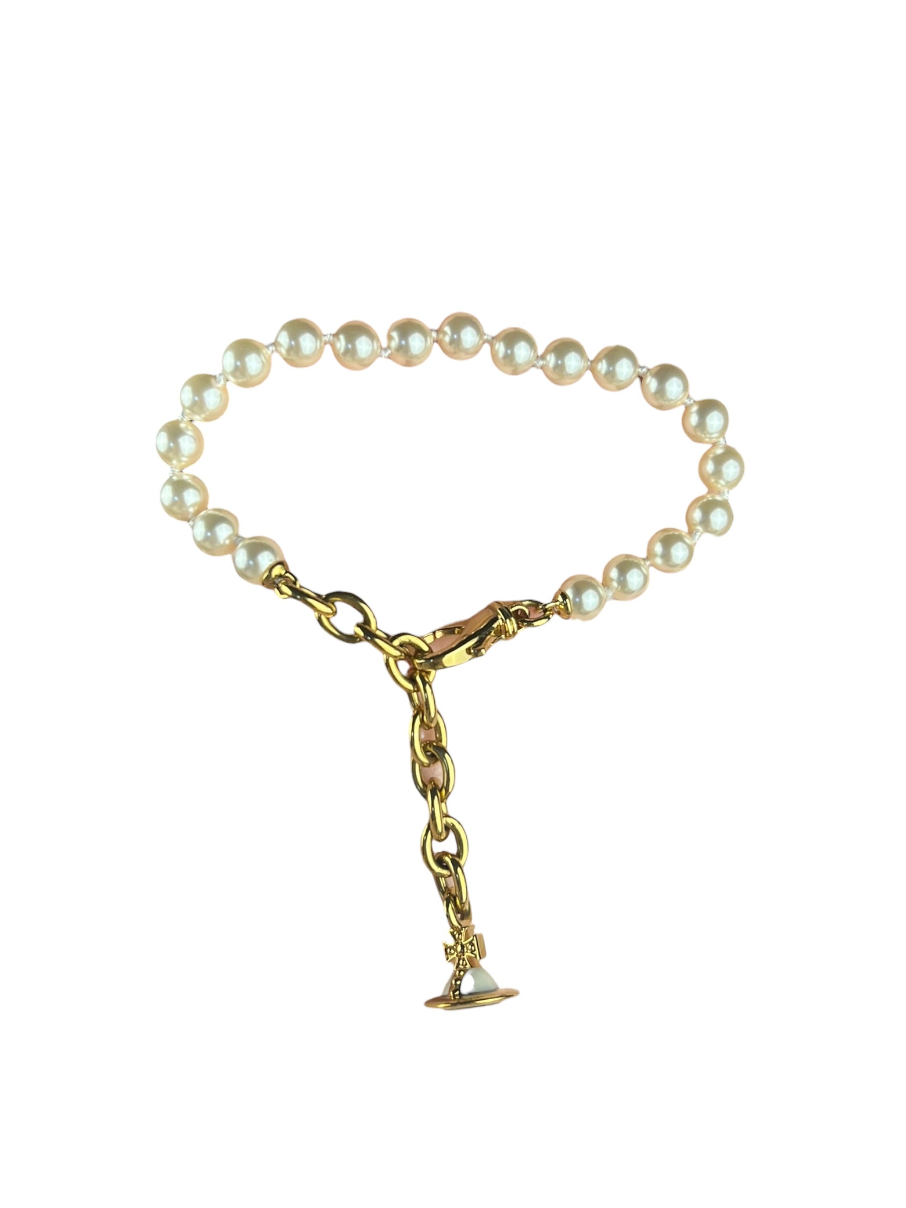Vivienne Westwood Pearl Chain Orb Bracelet