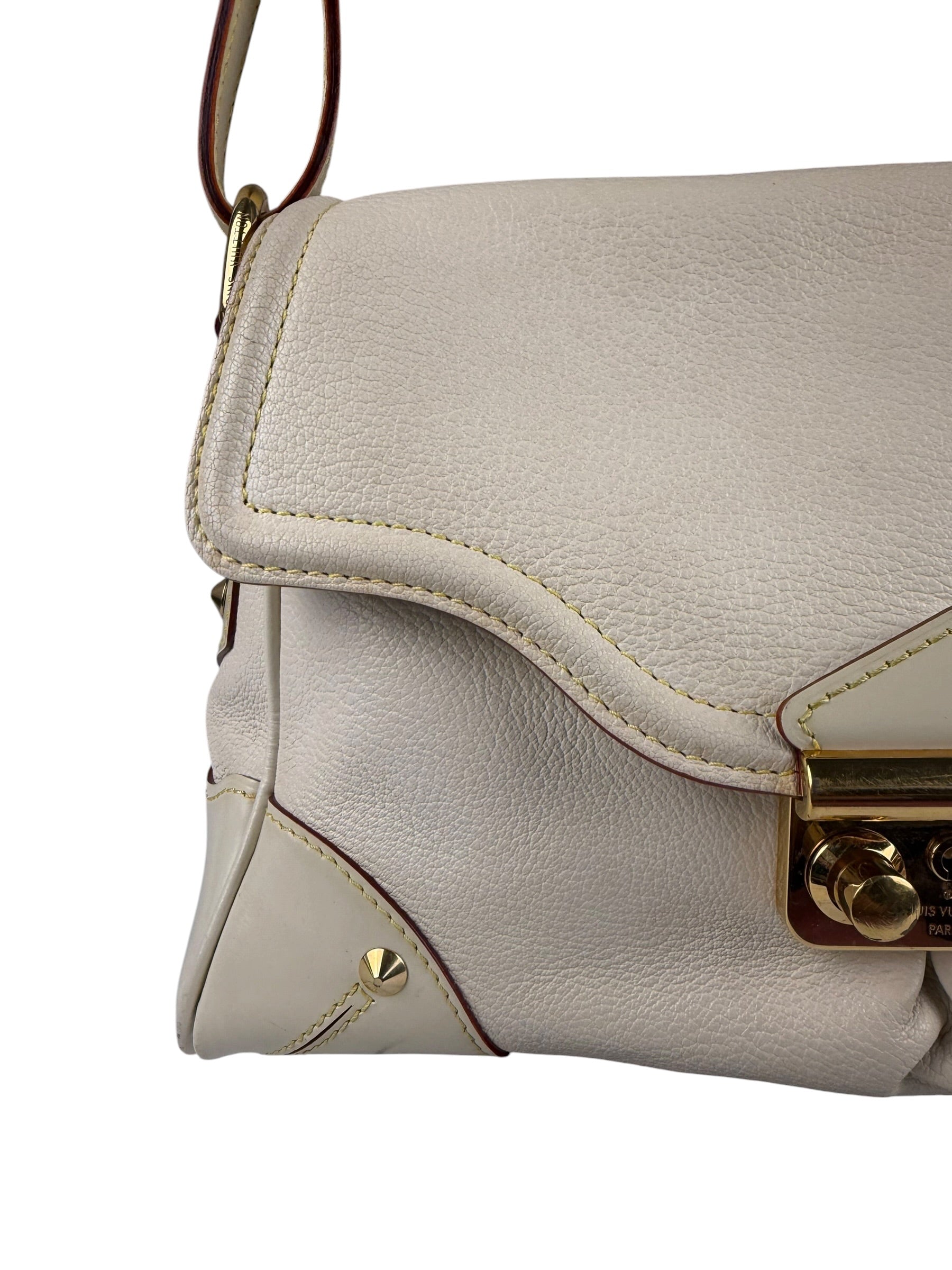 Louis Vuitton White Leather Suhali L'Essentiel Shoulder Bag