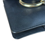 Chloé Suede Black Leather Faye Mini Bracelet Bag