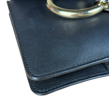 Chloé Suede Black Leather Faye Mini Bracelet Bag