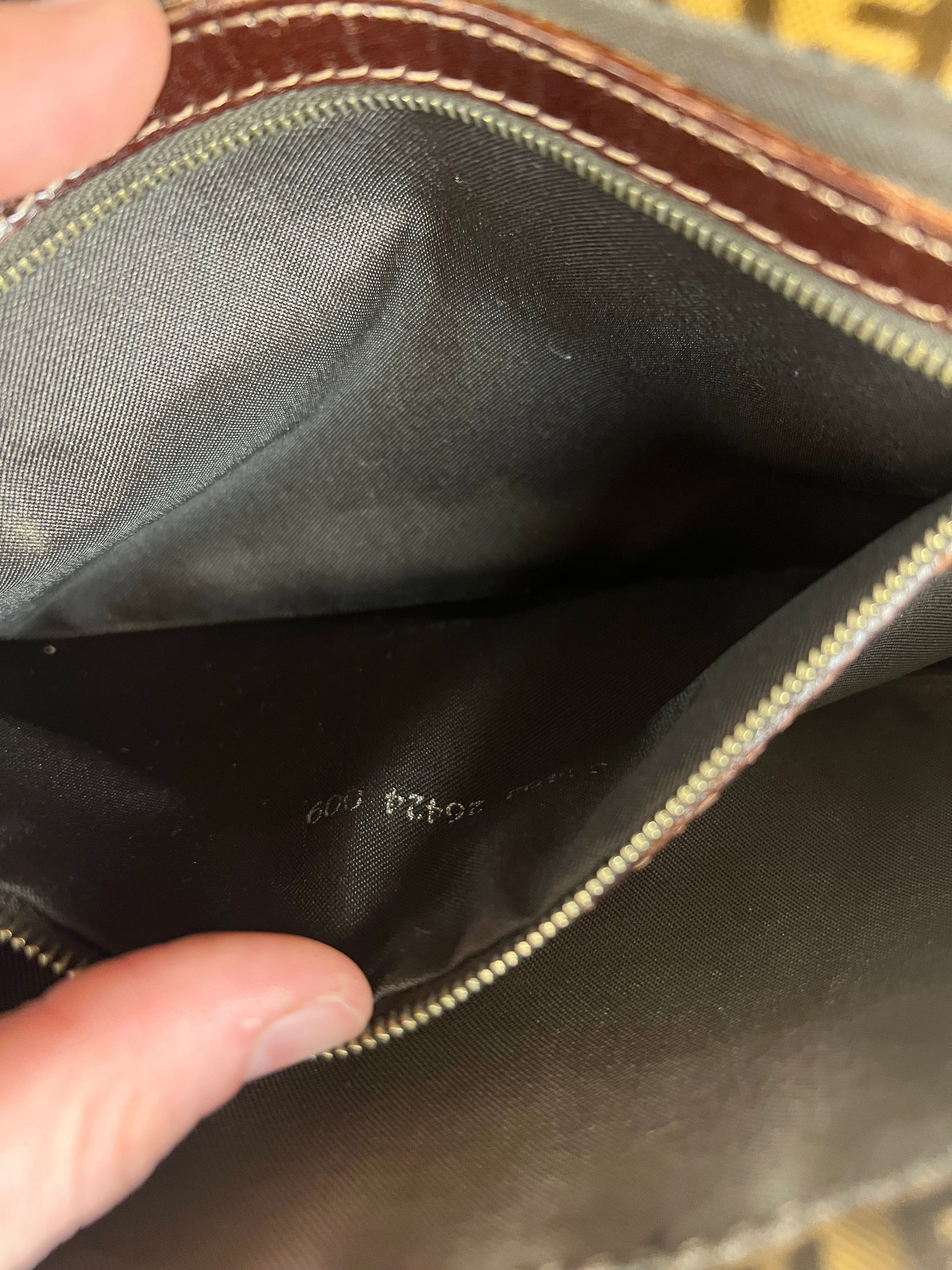 Fendi FF Sequin PVC Coated Canvas Baguette