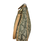 Christian Dior Vintage Olive Green Oblique Saddle Pochette