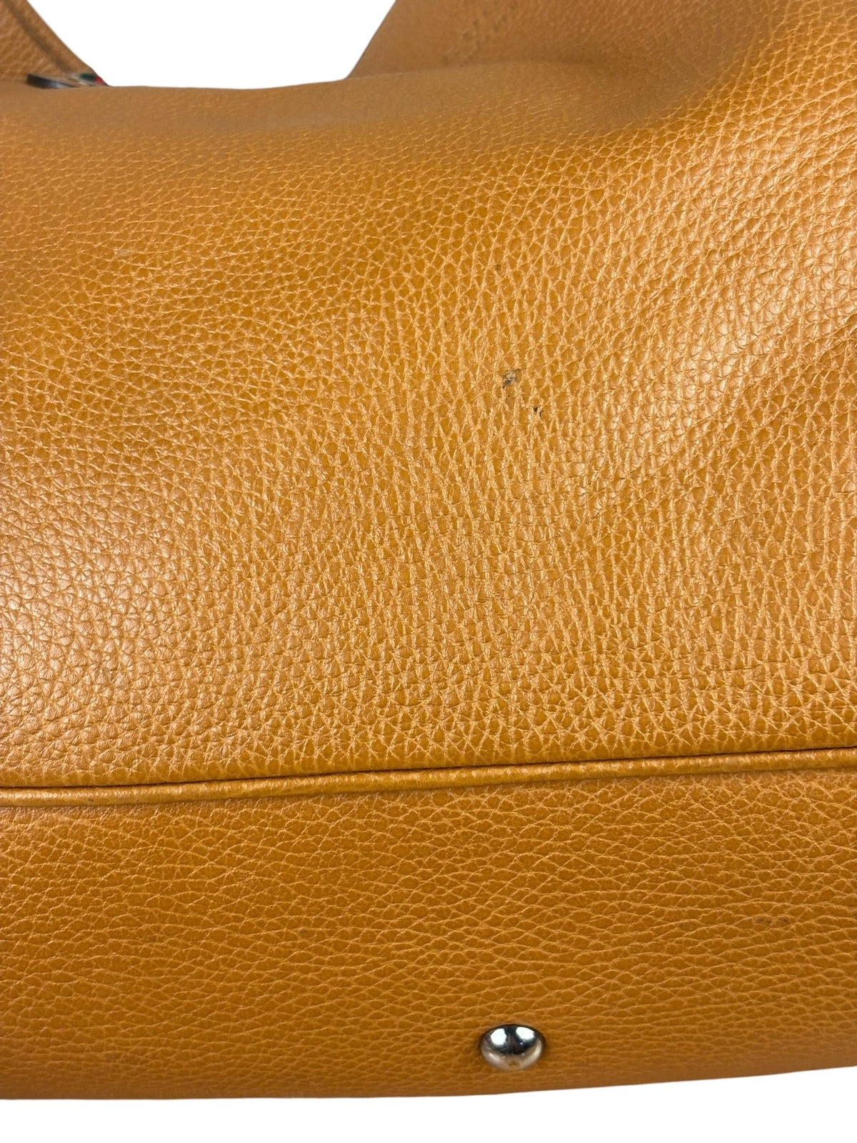 Gucci Brown Leather Sherry Line  Large Tote Bag