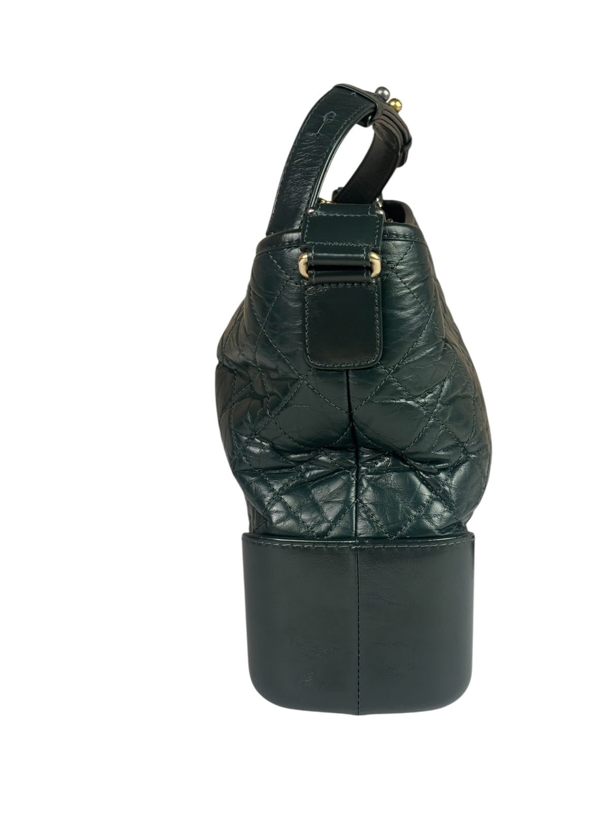 Chanel Green Calfskin Medium Gabrielle Hobo Bag 2018