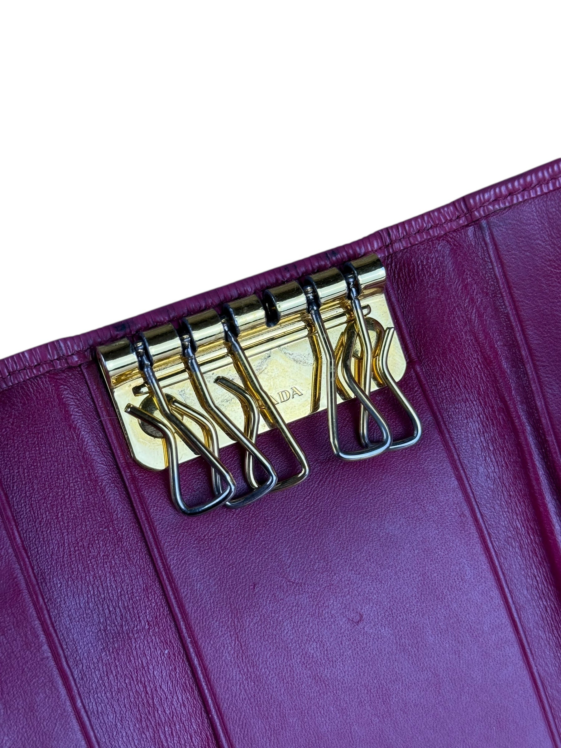 Prada Leather Key Holder