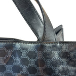 Celine Vintage Black Patent Leather Macdam Vernis Tote Bag