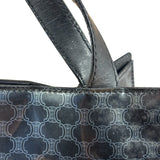 Celine Vintage Black Patent Leather Macdam Vernis Tote Bag