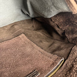 John Varvatos Suede Messenger Bag