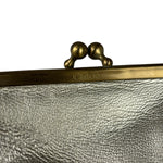 Chloe Metallic Gold Leather Frame Clutch
