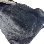 Fendi Black Shearling/Leather Trim Baguette