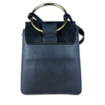 Chloé Suede Black Leather Faye Mini Bracelet Bag