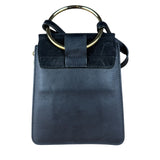 Chloé Suede Black Leather Faye Mini Bracelet Bag