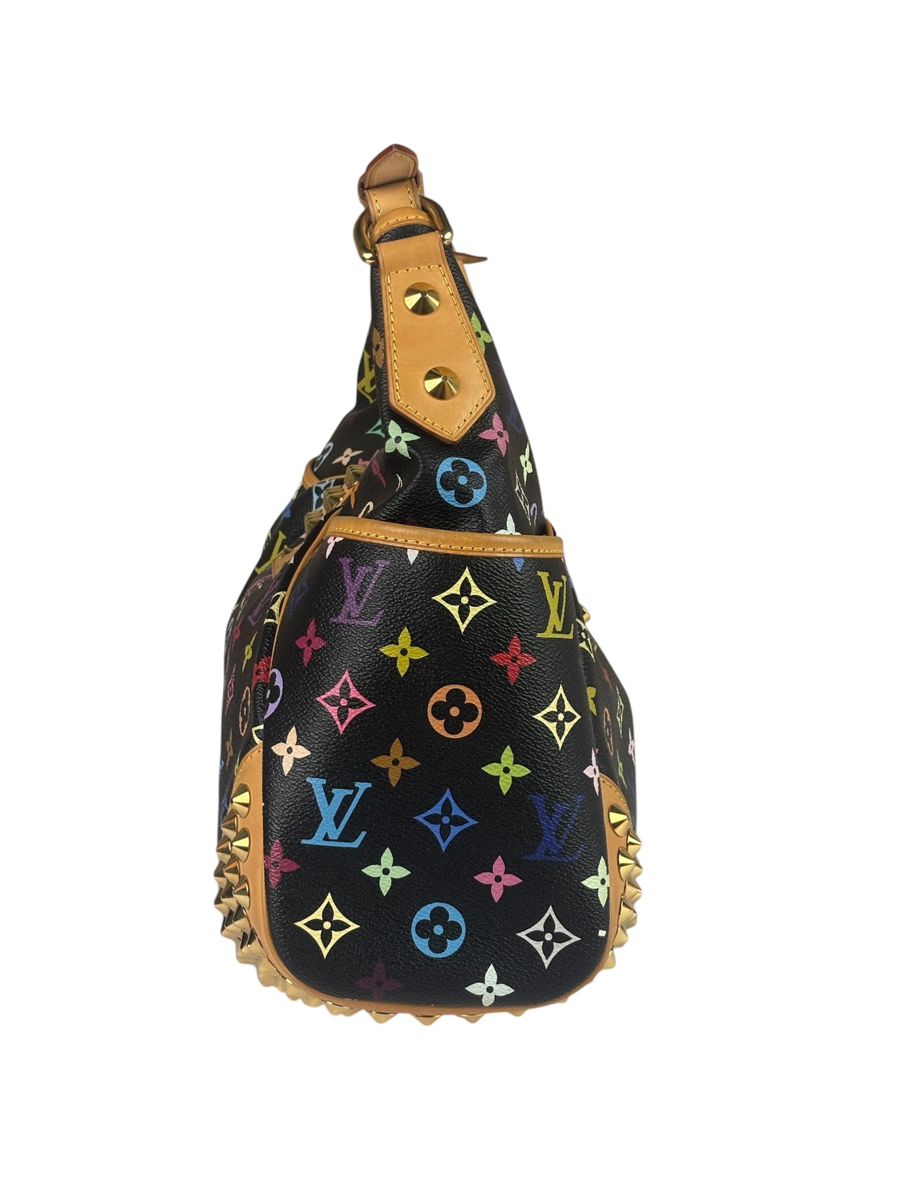 Louis Vuitton x Takashi Murukami Black Monogram Chrissie MM