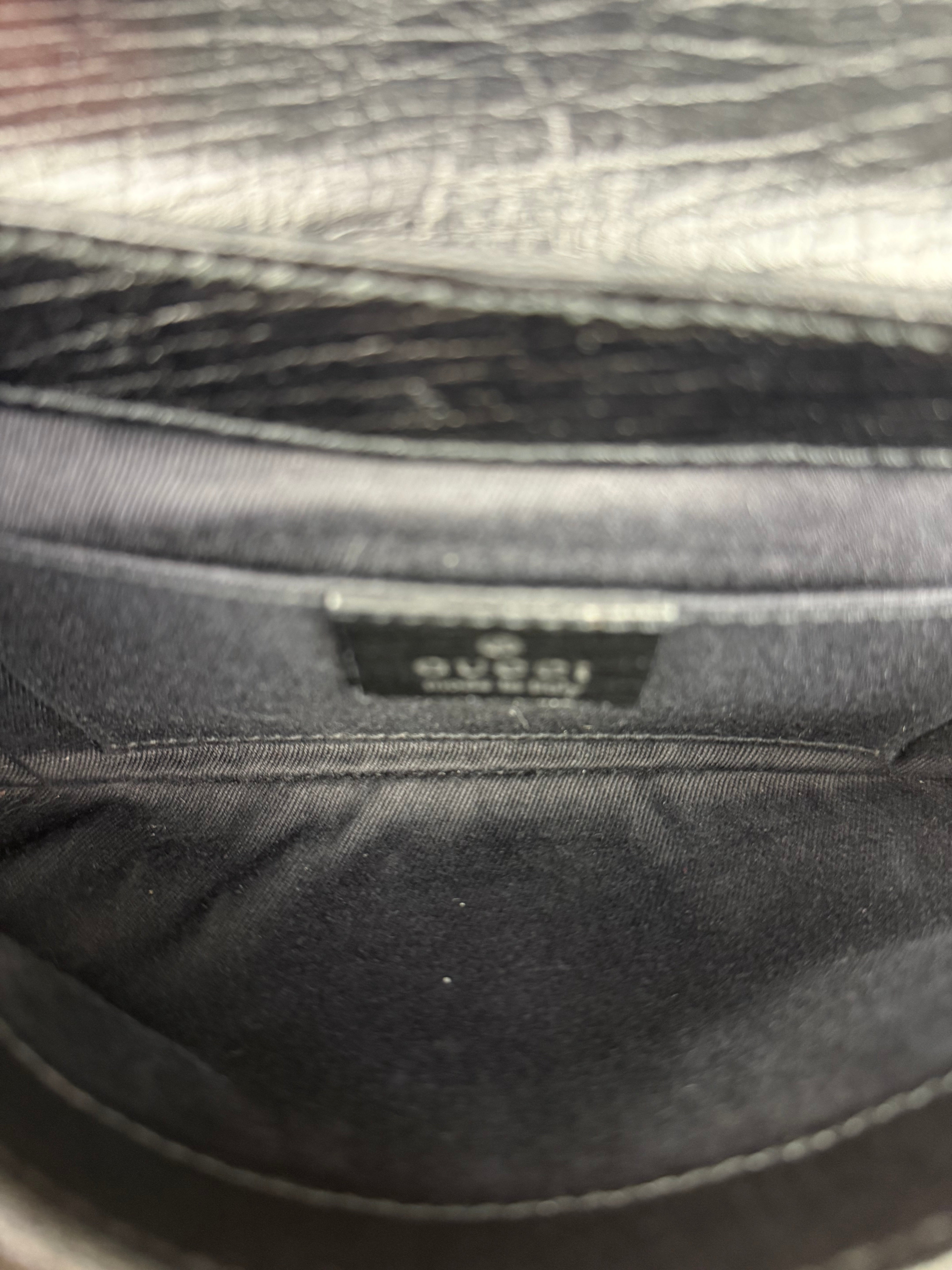 Gucci Black Tom Ford Horsebit Shoulder Bag