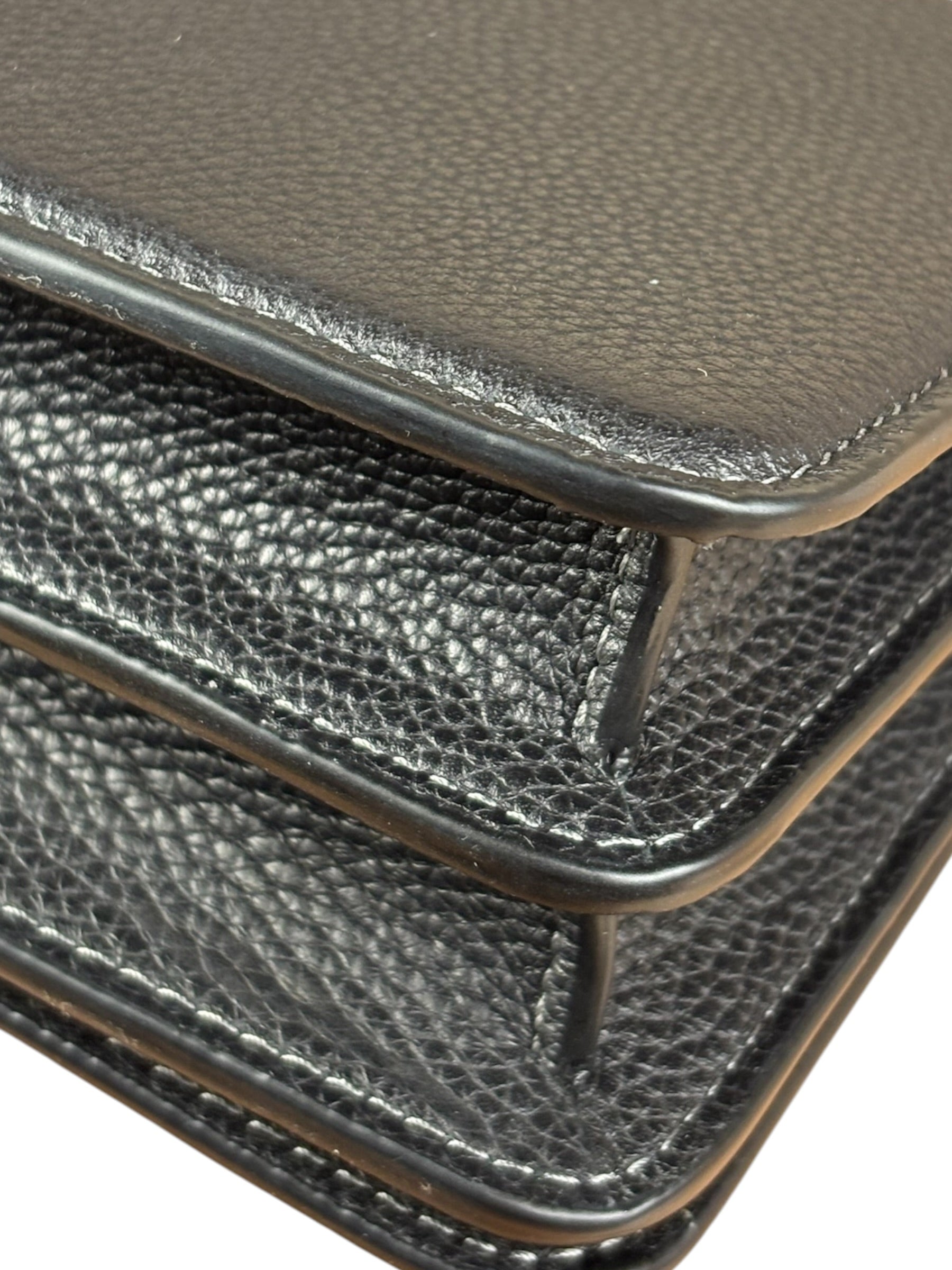 Coach Black Leather Tabby Two-Way Bag