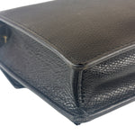 Fendi Black Leather F Envelope Wallet On Replacement Chain