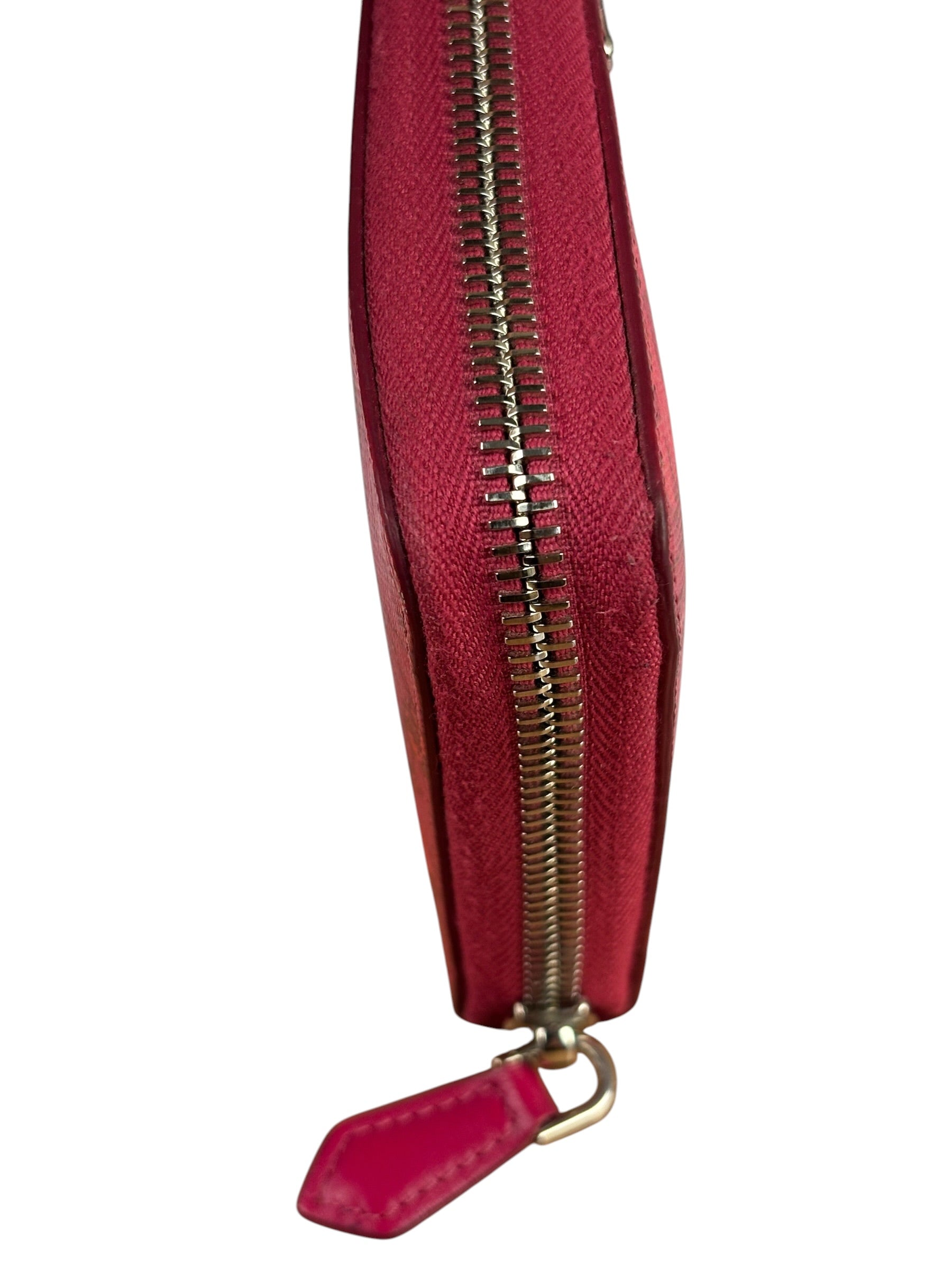 Givenchy Pink Leather Floral Zip-Around Wallet