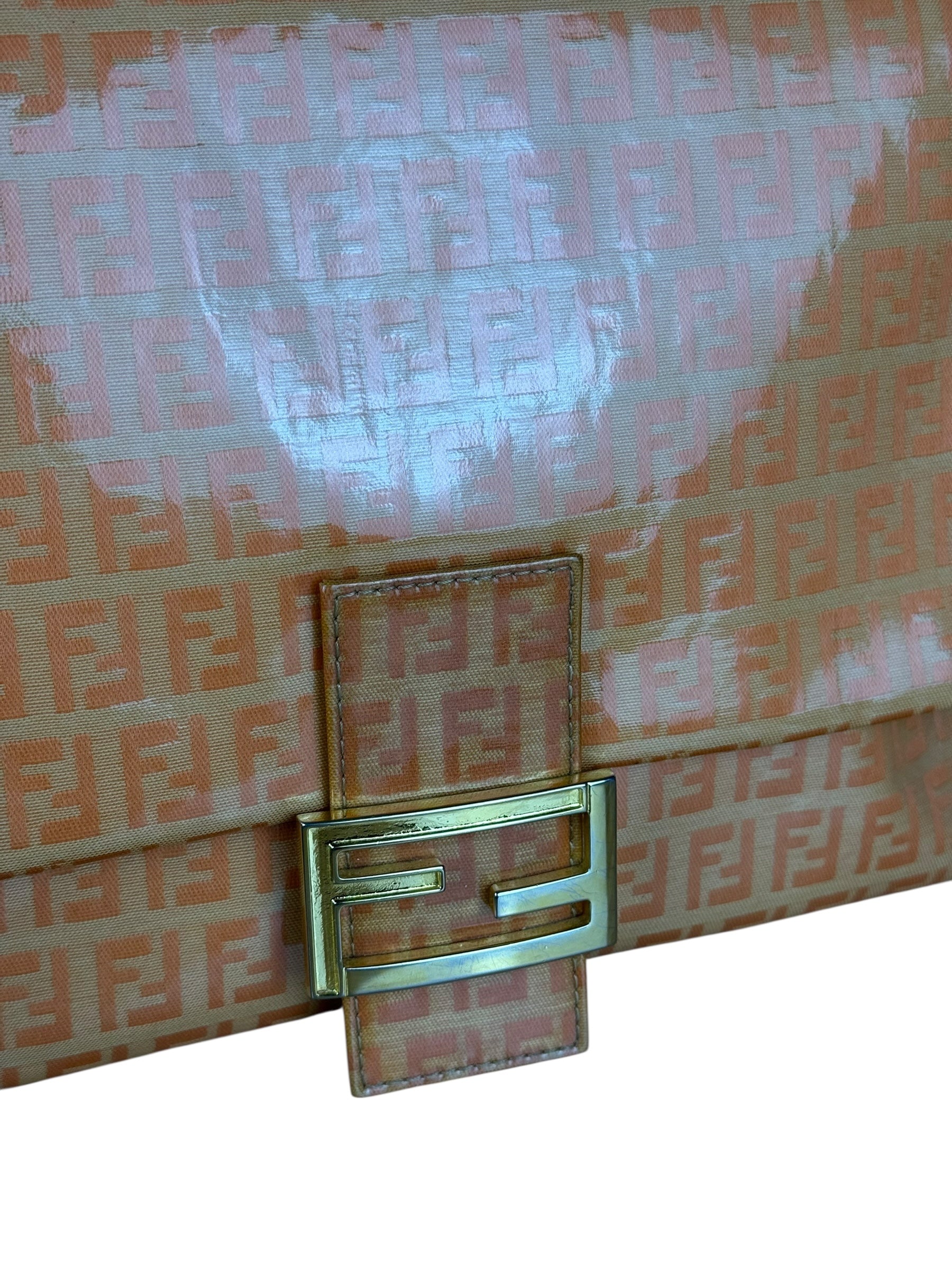 Fendi PVC FF Mamma Baguette Orange