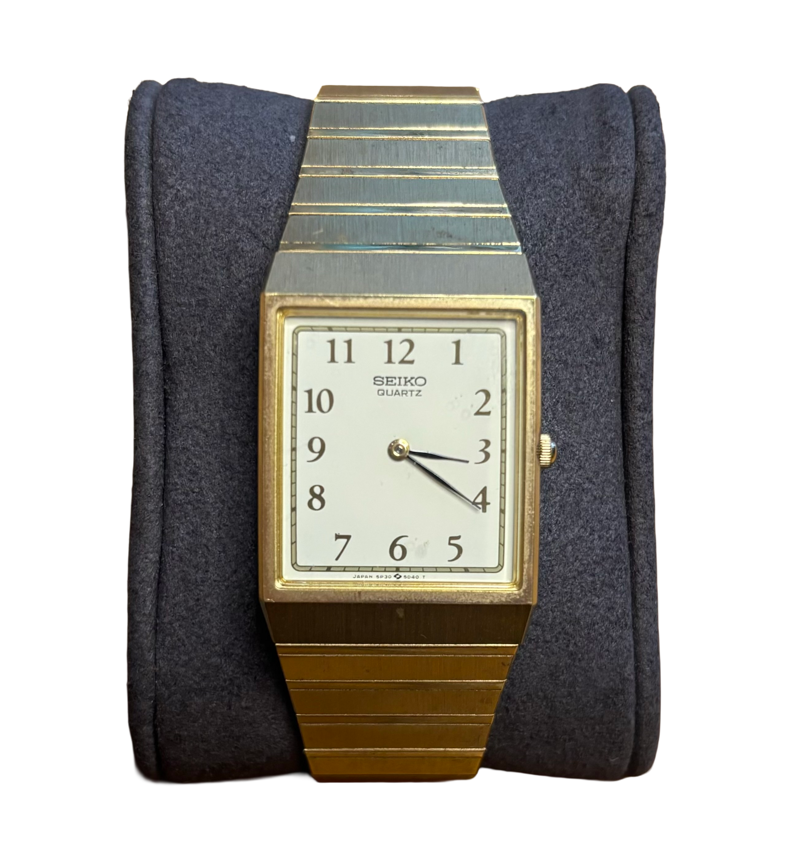 Seiko Quartz White Dial Gold Plated Band & Case