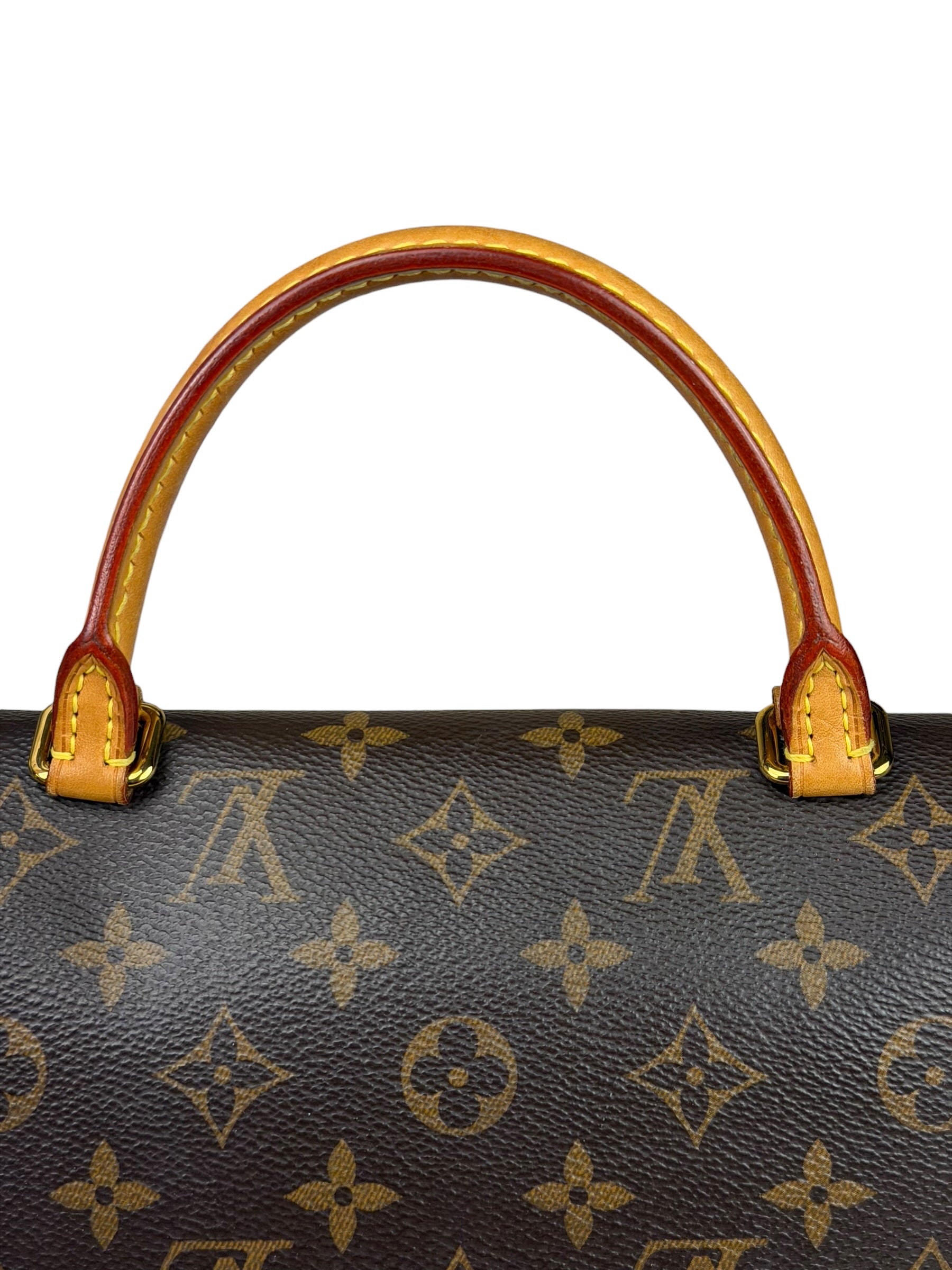 Louis Vuitton Black Leather/ Monogram Marignan 2Way Bag