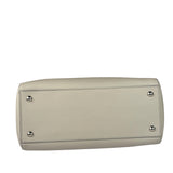 Fendi Cream Leather Latte Two-Way Bag