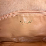 Chanel CC Flap Bag Peach Jersey Quilt