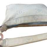 Chanel Light Washed Denim CC Canvas Logo Shoulder Bag 2002